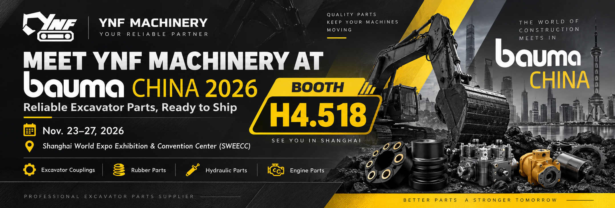 Derniers blogs de l'entreprise sur Meet YNF Machinery at bauma CHINA 2026 – Visit Us at Booth H4.518