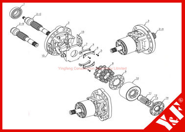 acheter Pièces hydrauliques d'excavatrice de KOMATSU pour HPV35/55 (série de pompe à piston PC60/120/200/300-3/5/PC400/PC650 online manufacture