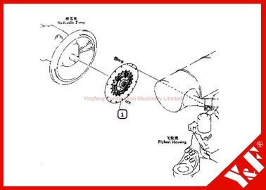 acheter L'excavatrice adaptée aux besoins du client de KOMATSU partie PC200-6 le moteur de l'amortisseur 20Y-01-11112 6D102 online manufacture