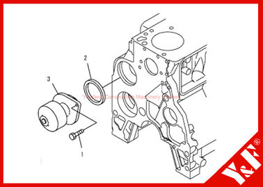 acheter l'excavatrice de KOMATSU du moteur 6D102 partie l'Assemblée de pompe à eau de PC200-7 6735-61-1502 online manufacture