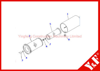 acheter Filtre à air de moteur de pièces de rechange d'excavatrice de haute précision 6732 - 81 - 7210 600 - 181 - 6050 600 - 181 - 6540 online manufacture