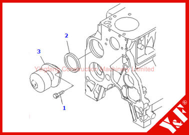 acheter L'excavatrice à faible bruit partie l'Assy 6735-61-1501 6735-61-1502 de pompe à eau online manufacture