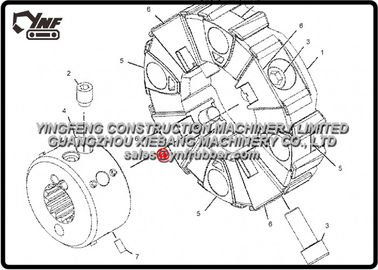 Excavatrice  330D 330D et 330D L EAH00001- mis sous tension par le circuit hydraulique 2870169 du moteur C9