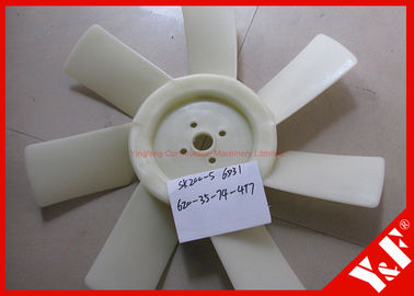 Lame en plastique de ventilateur de moteur de pièces de rechange d'excavatrice de moteur d'OEM Kato Kobelco SK200-5 6D31 ME018185