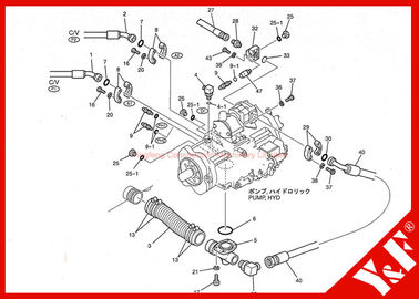 Sonde de haute pression d'accessoires d'excavatrice de la PRESSE LC52S00012P1 de SONDE de KOBELCO